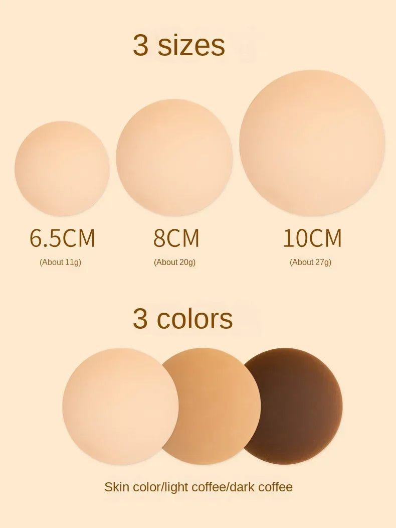 Seamless Nipple Cover Ultra Thin Invisible Bra Nipple Cover Bioadhesive
